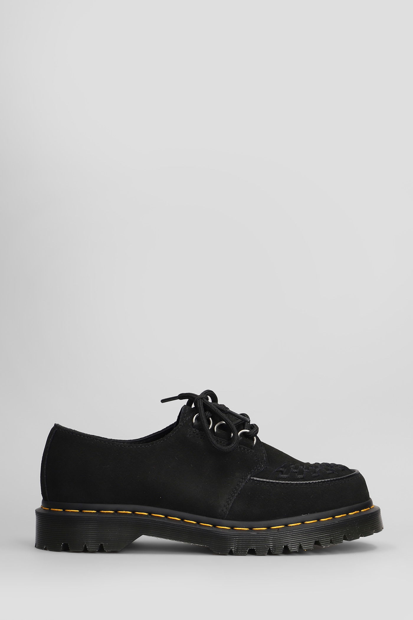 Dr. Martens Ramsey 黑色反绒皮系带鞋