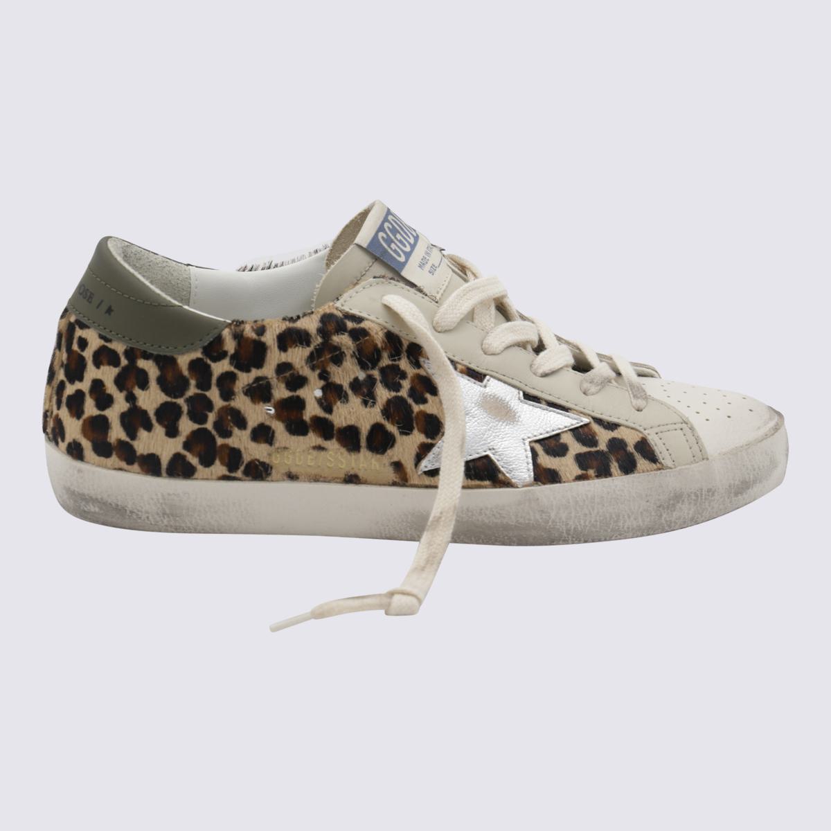 Golden Goose Brown Leather Super Star Sneakers