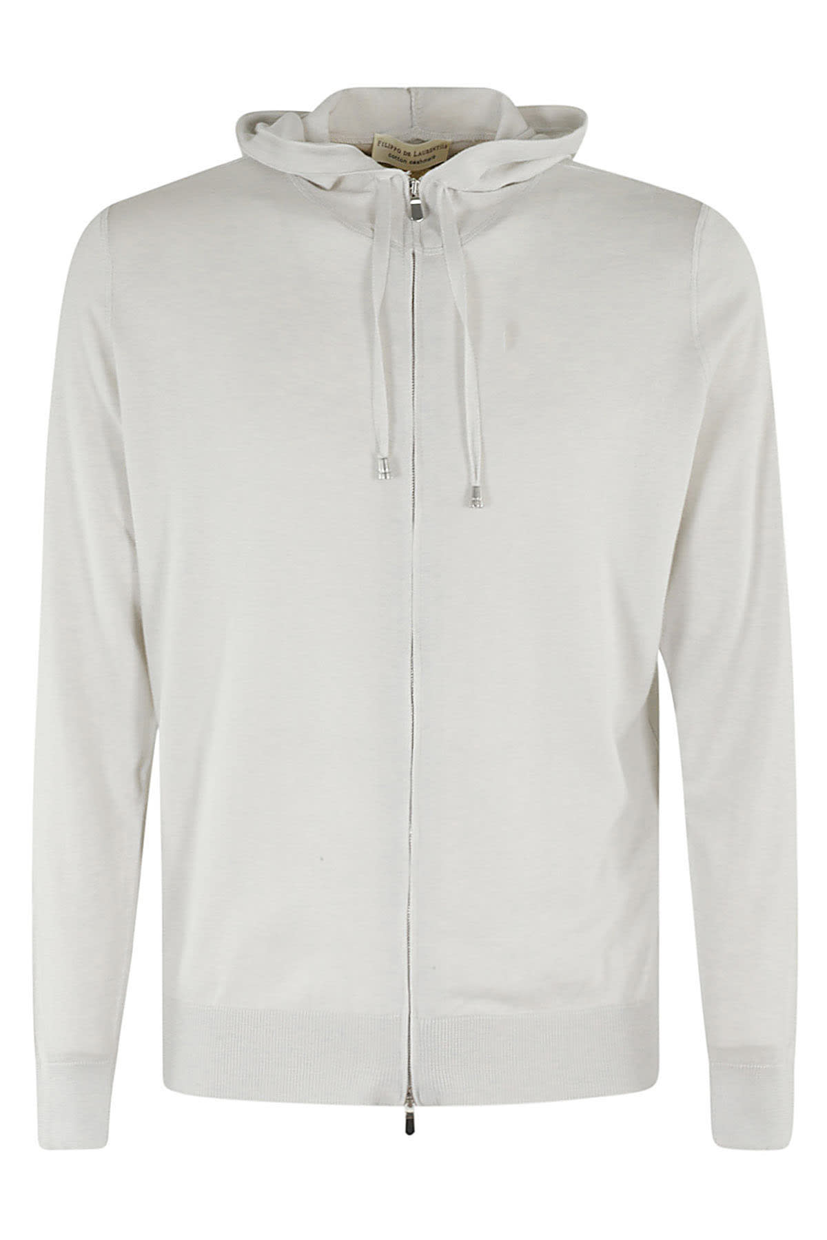 Filippo De Laurentiis Full Zip Cappuccio Ml Cotone Cashmere