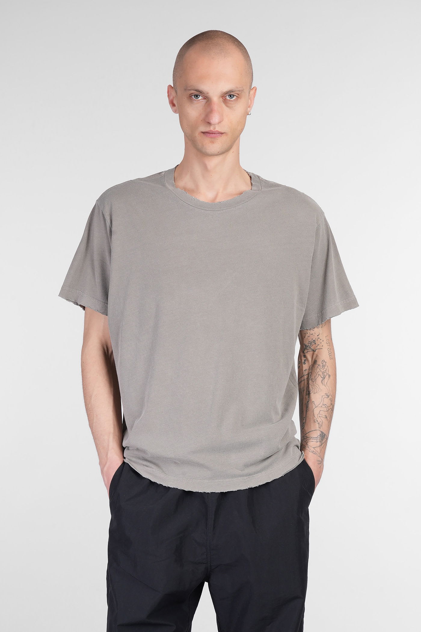 John Elliott T-shirt In Green Cotton