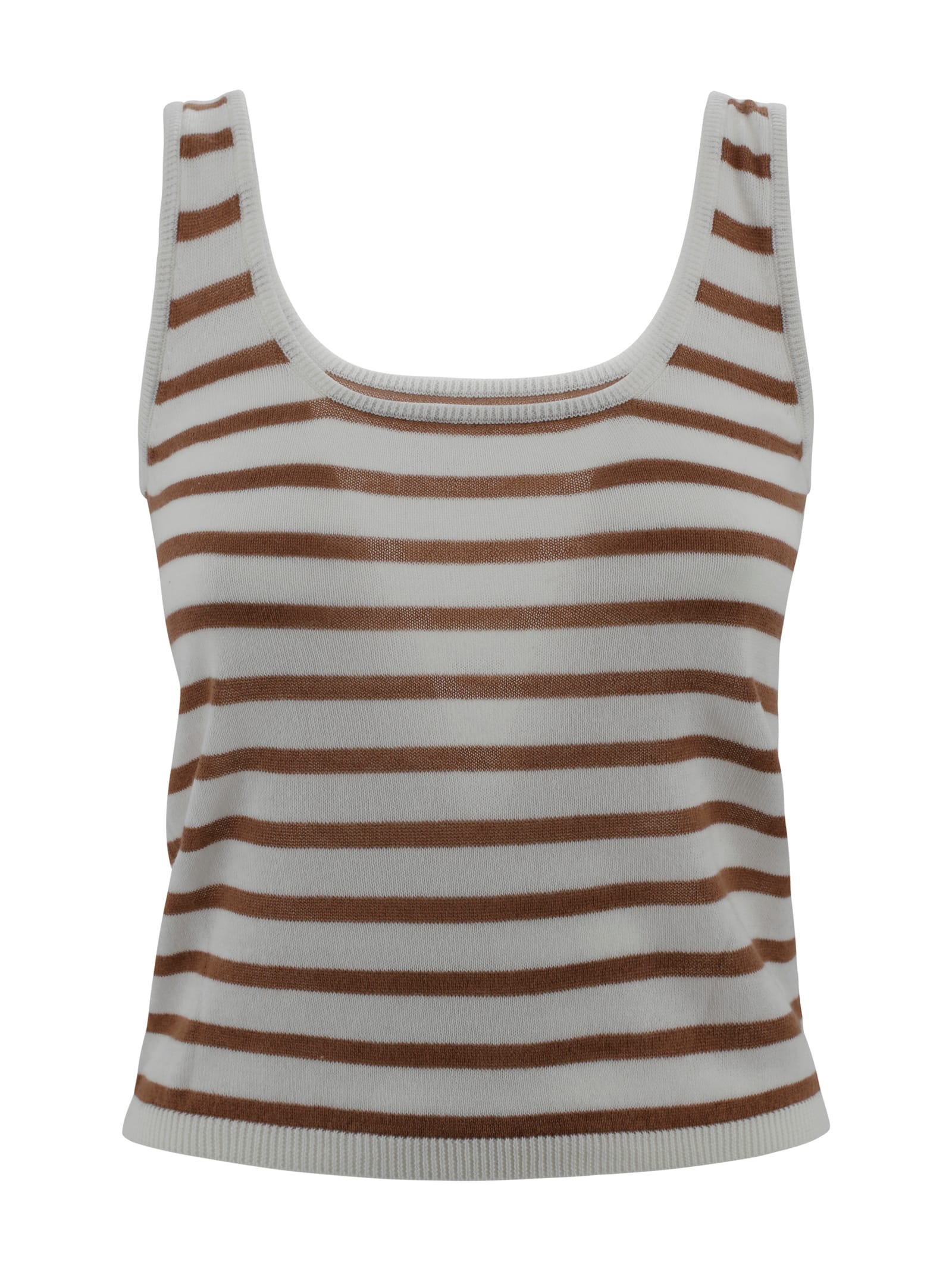 Be You Striped Cashmere Top