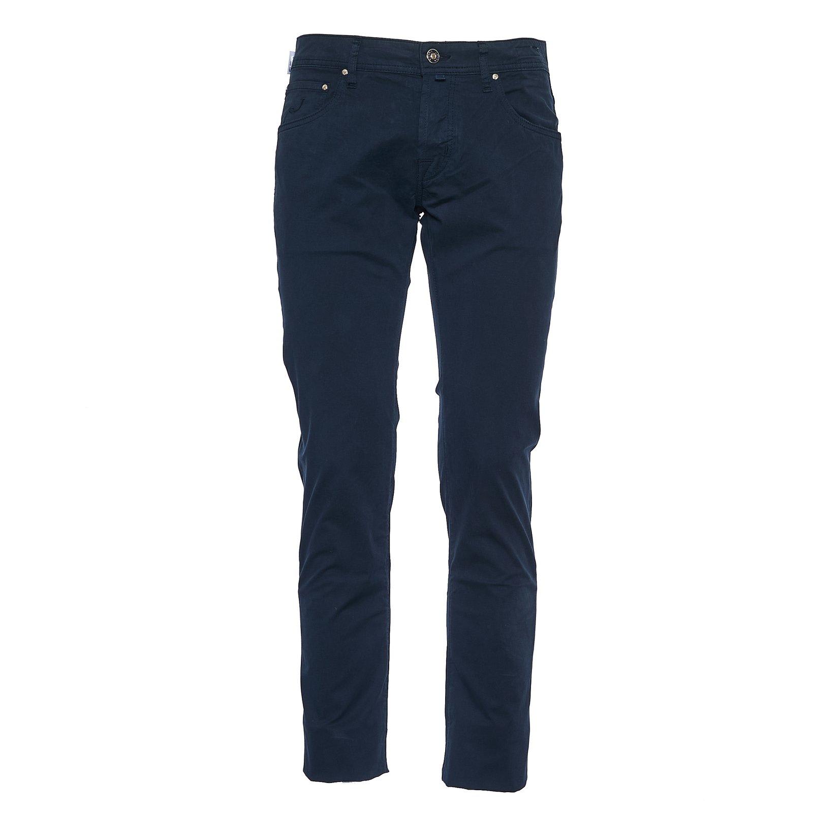 Jacob Cohen Nick Logo Patch Straight-leg Trousers