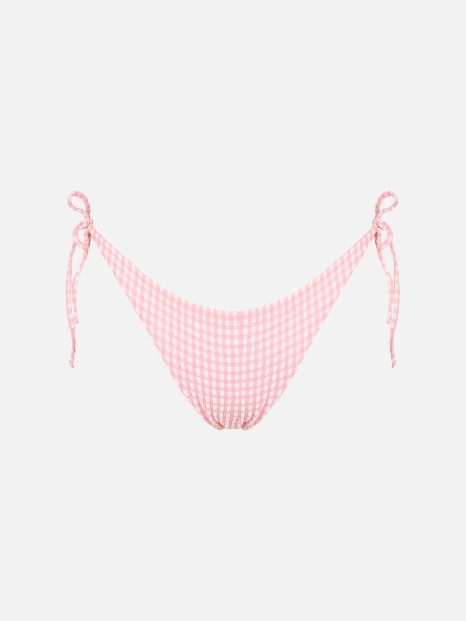 MC2 Saint Barth Pink Gingham Print Swim Briefs