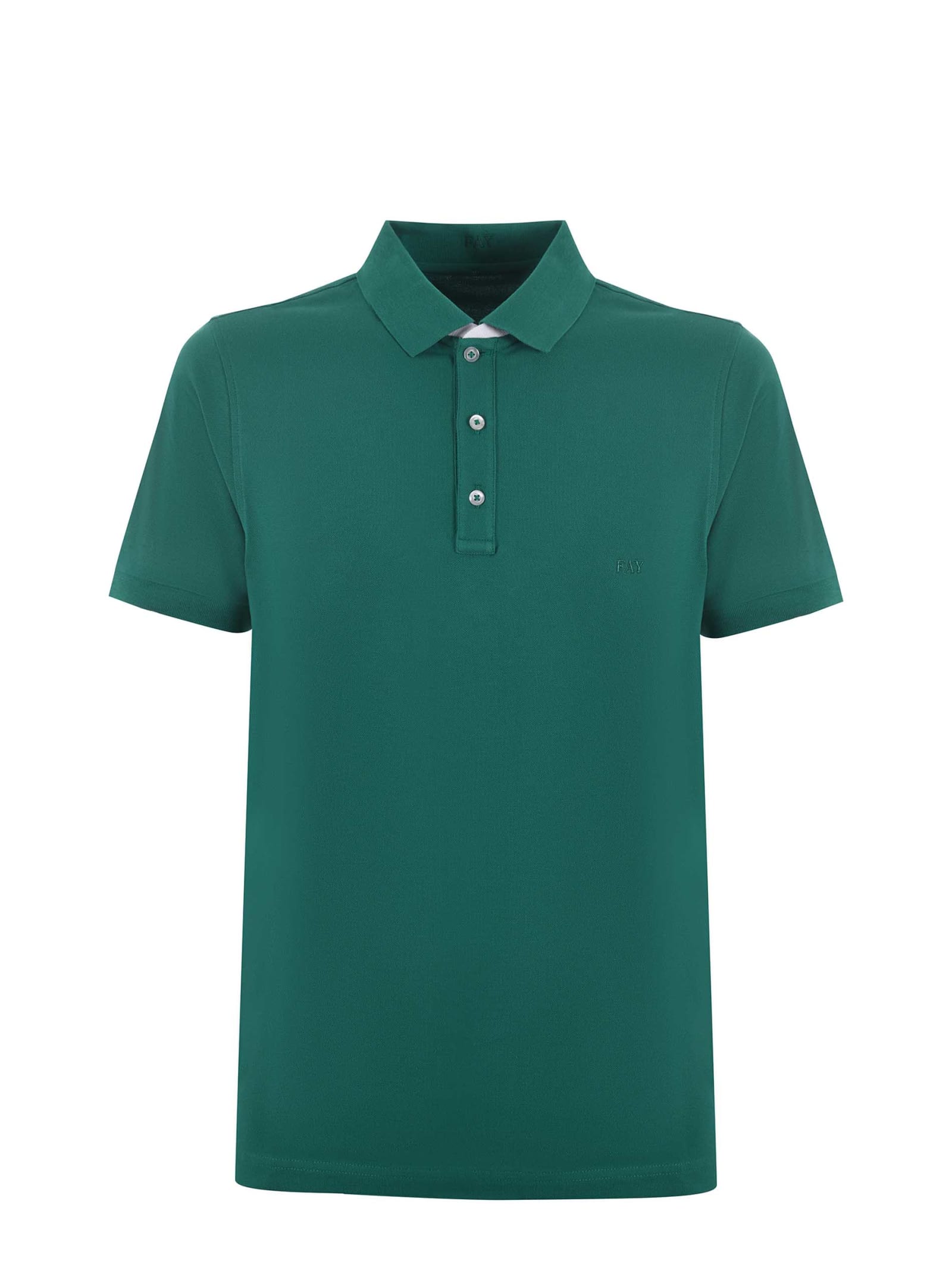 Fay Stretch Cotton Polo Shirt