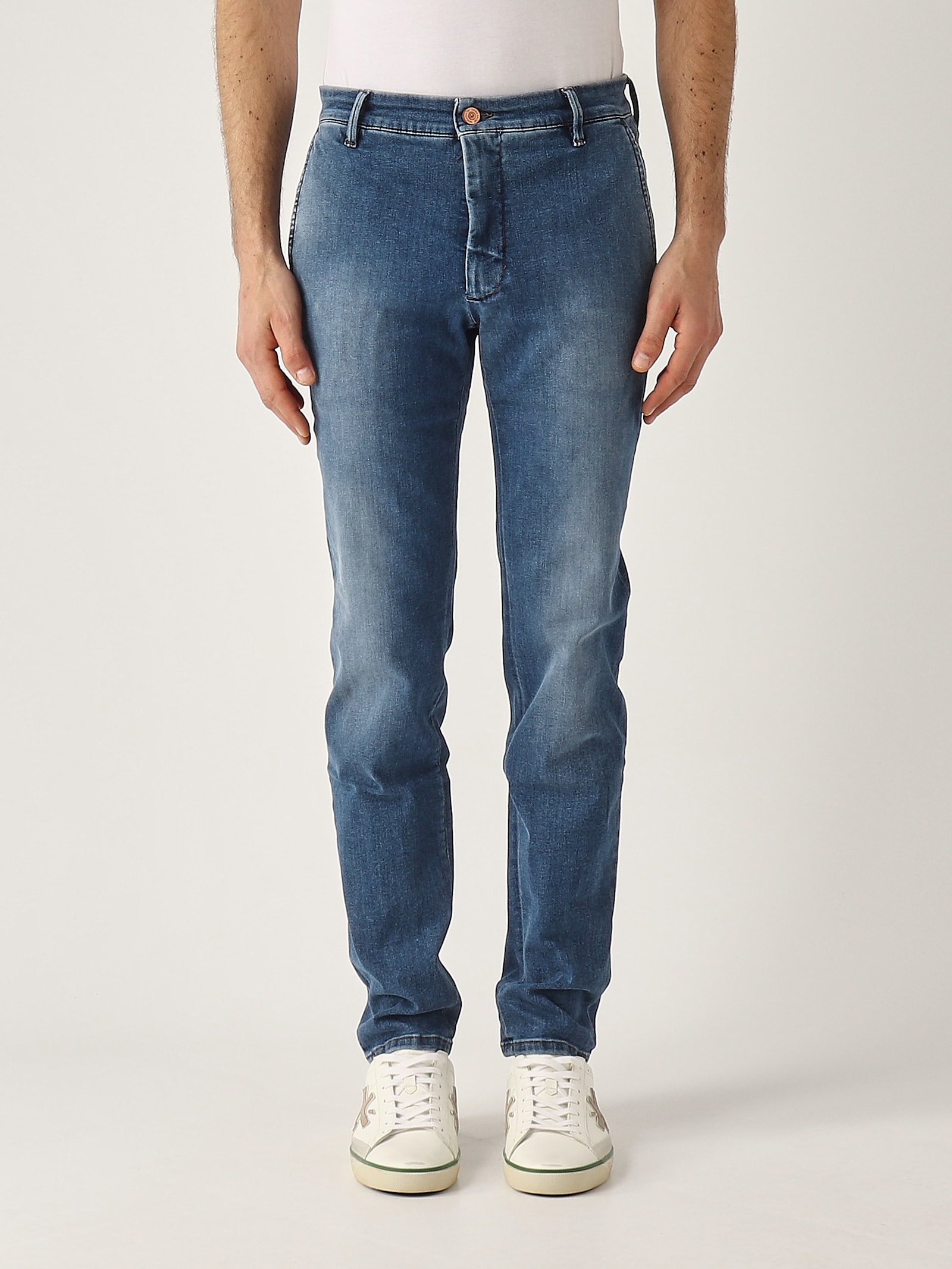Jeckerson Jack Chino Slim Fit In Denim Tri Blend T. America Jeans
