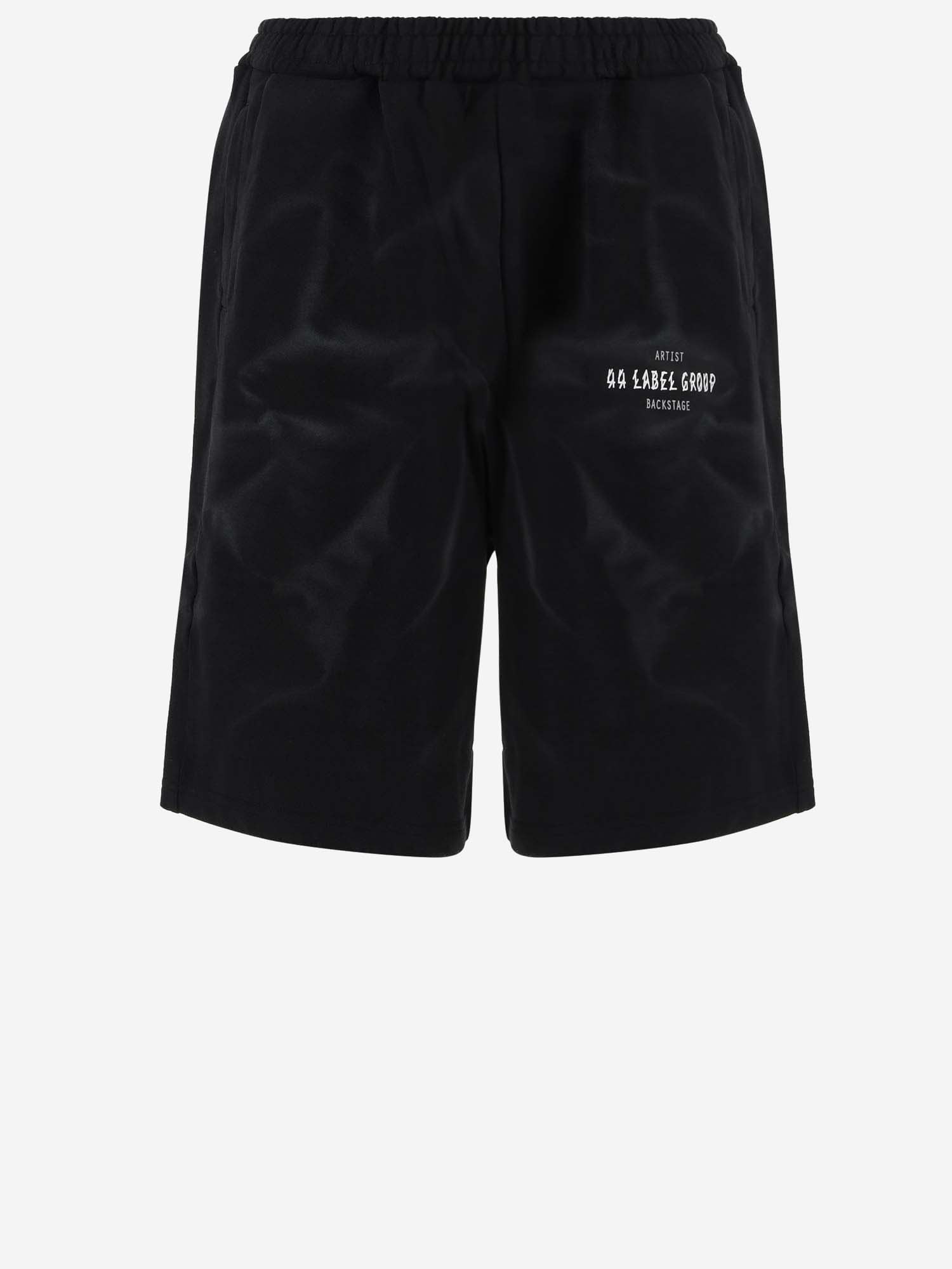 44 Label Group Cotton Bermuda Shorts With Logo Shorts