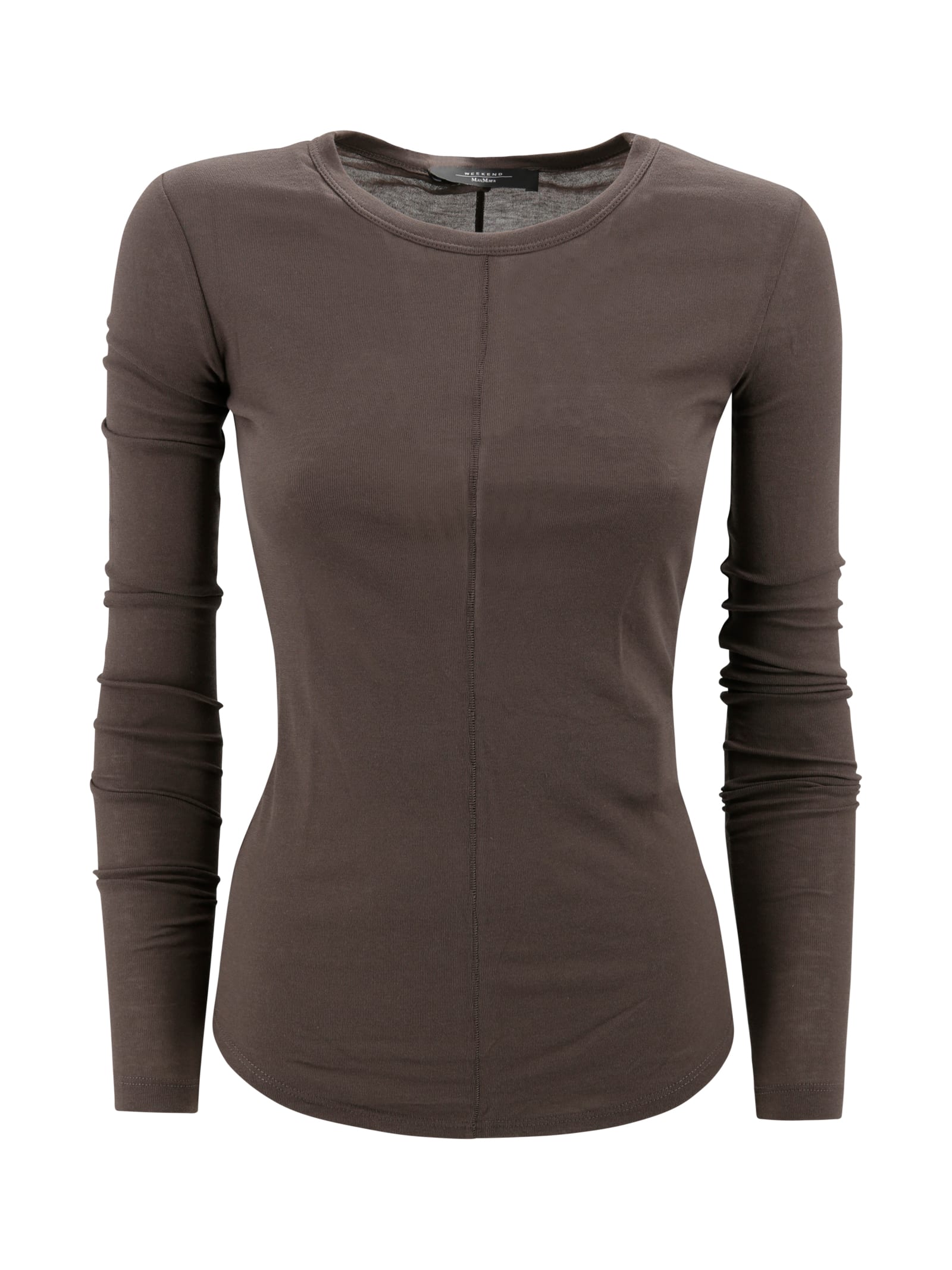 Weekend Max Mara Brown Cotton Vincita T-shirt
