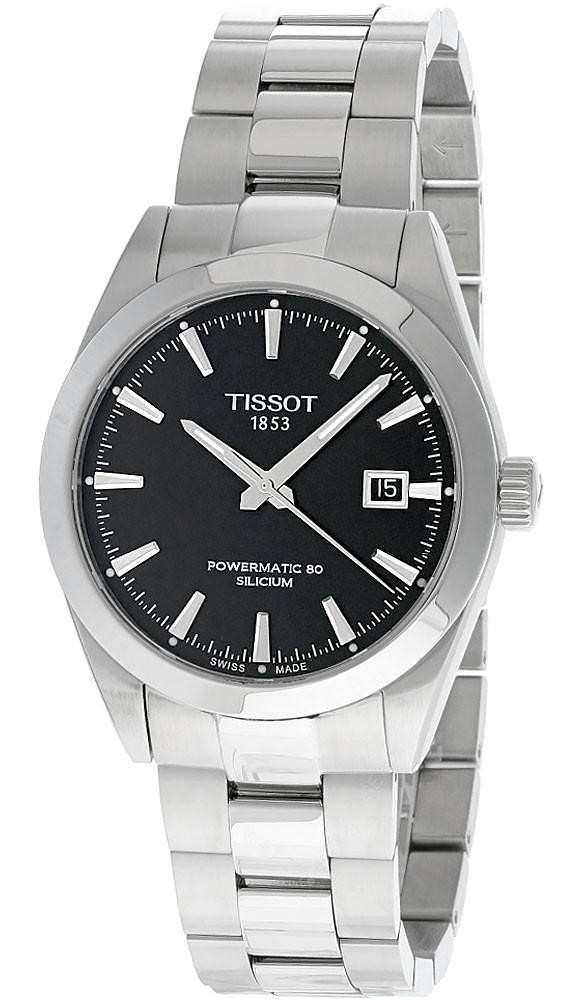 TISSOT Gentleman AUTO 40MM SS Black Dial Men's Watch T127.407.11.051.00 / T1274071105100