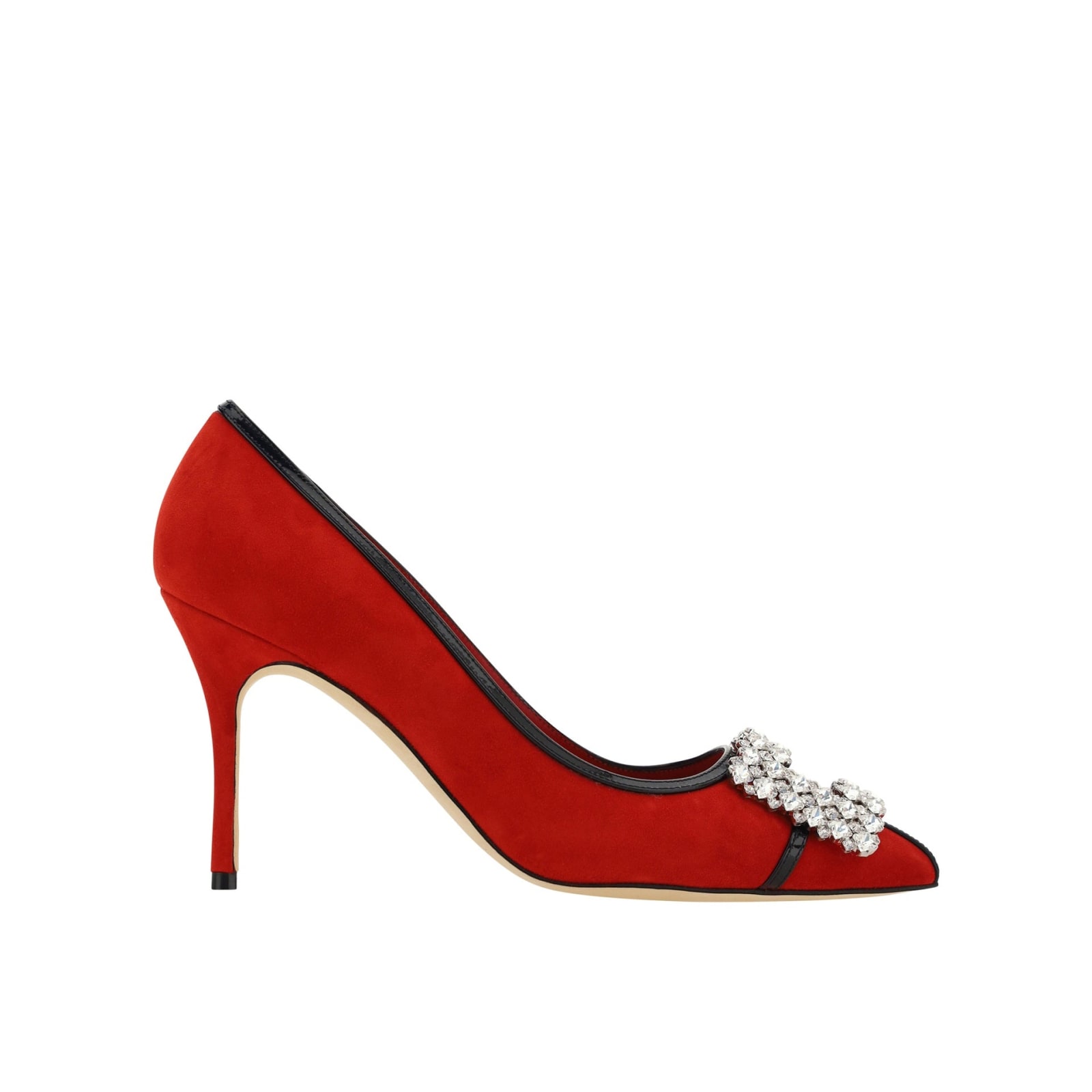 Manolo Blahnik Tuberian 90麂皮高跟鞋