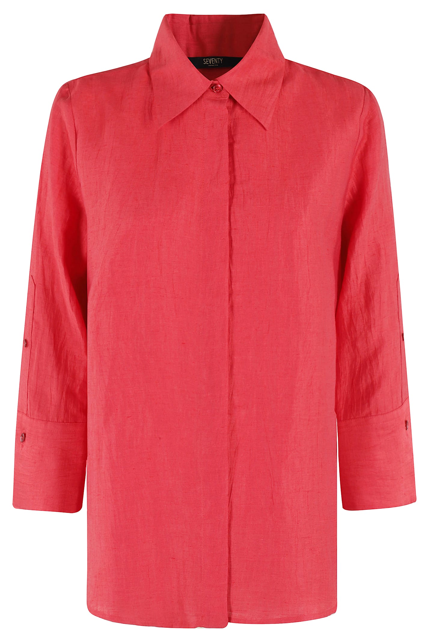 Seventy Camicia Mistolino Fiammato Crincle