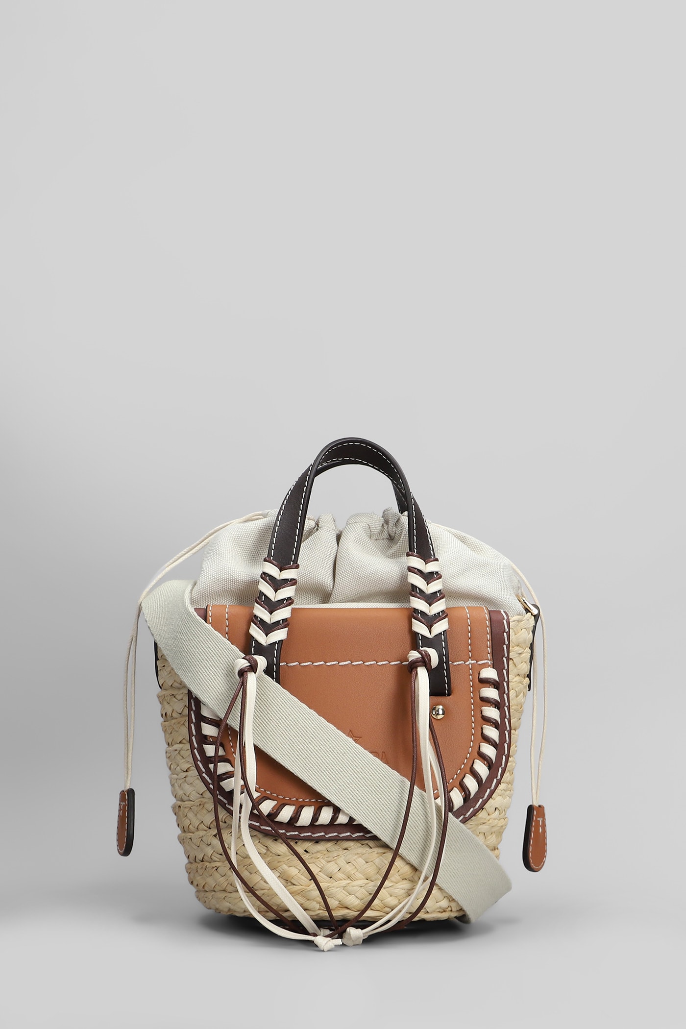Cuba Lab Habanera Mini Tote In Beige Raffia