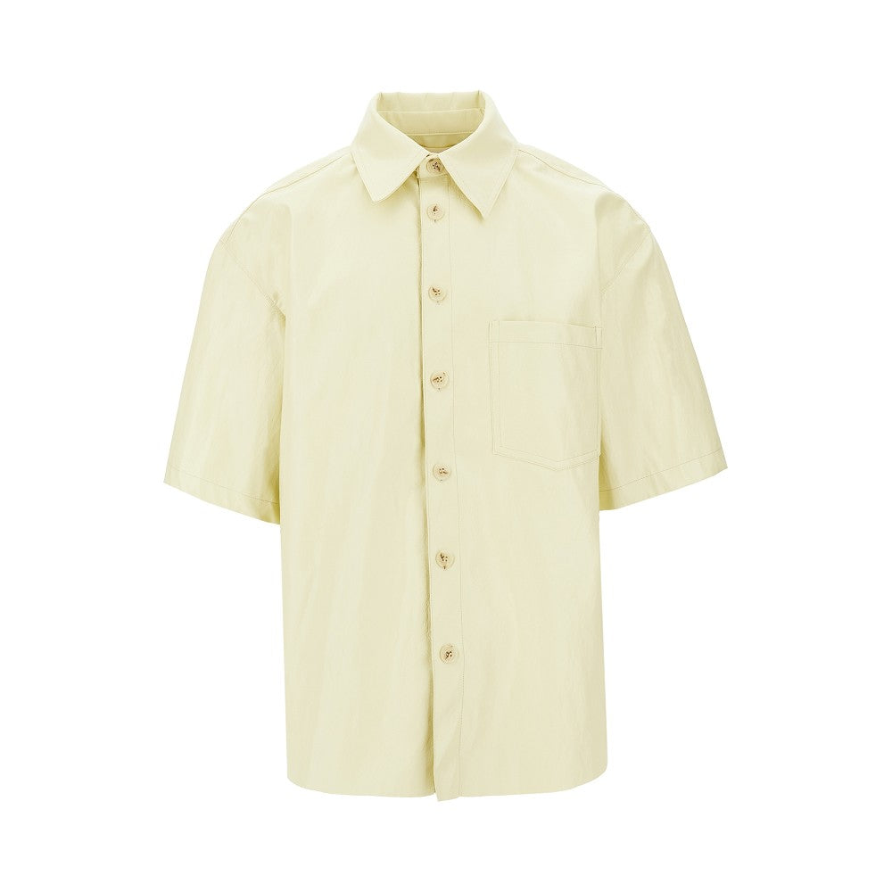 C.9.3 Faux nappa leather shirt Man