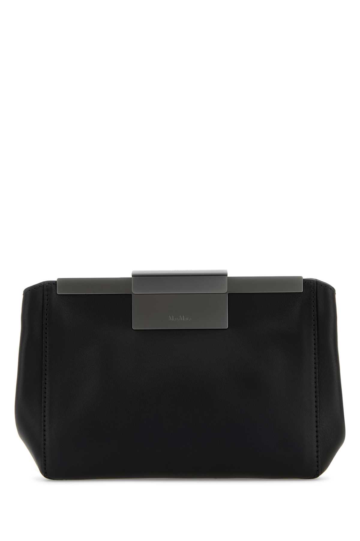 Max Mara Black Leather Belt Bag
