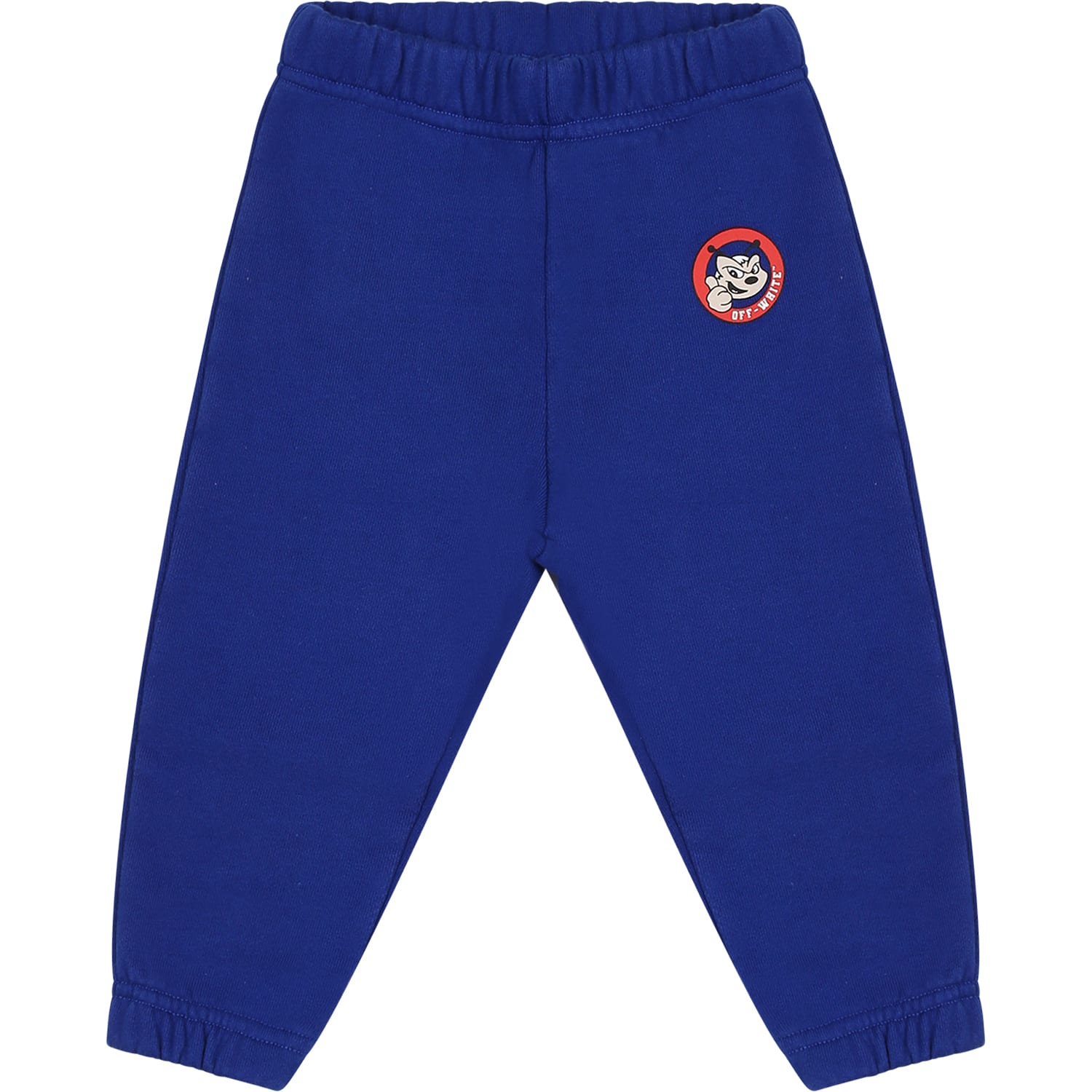 Off-White Blue Trackpants For Baby Boy