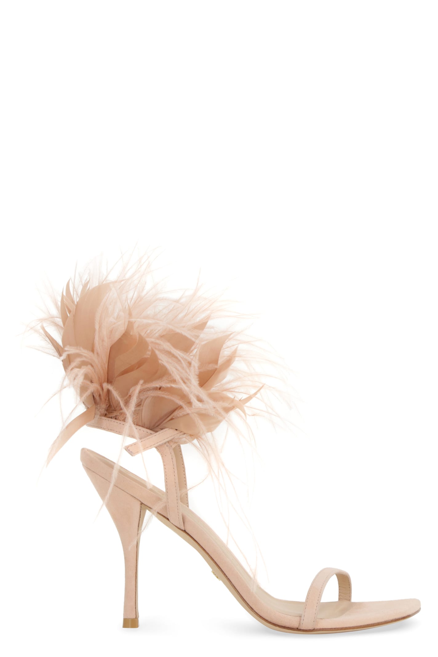 Stuart Weitzman Plume Suede Sandals