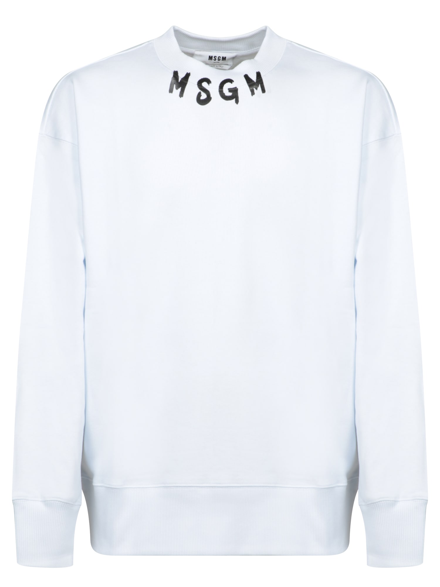 MSGM Logo Printed Crewneck Sweatshirt