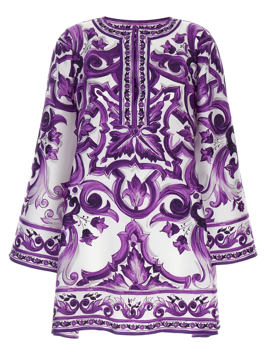 Dolce & Gabbana 'Maiolica' Print Mini Dress