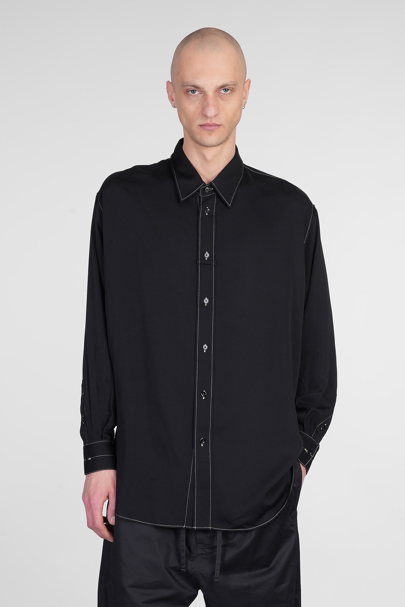 Lemaire Shirt In Black Viscose