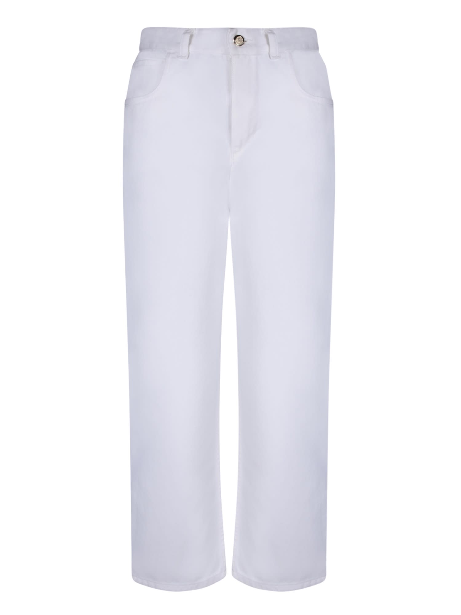 Moncler Logo Patch Straight Leg Trousers