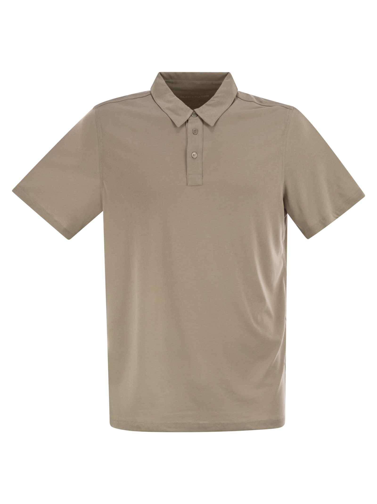 Majestic Filatures Cotton And Lyocell Polo Shirt