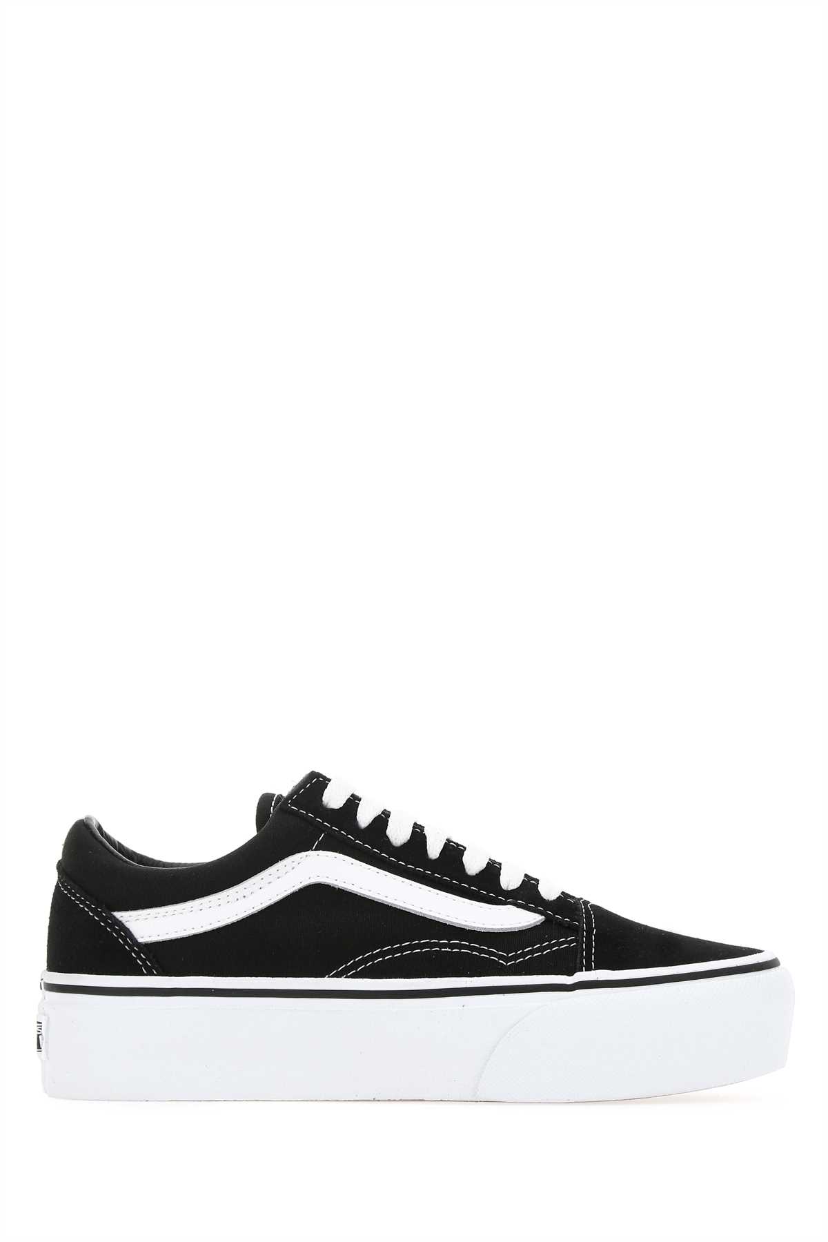 Vans Black Fabric Old Skool Platform Sneakers