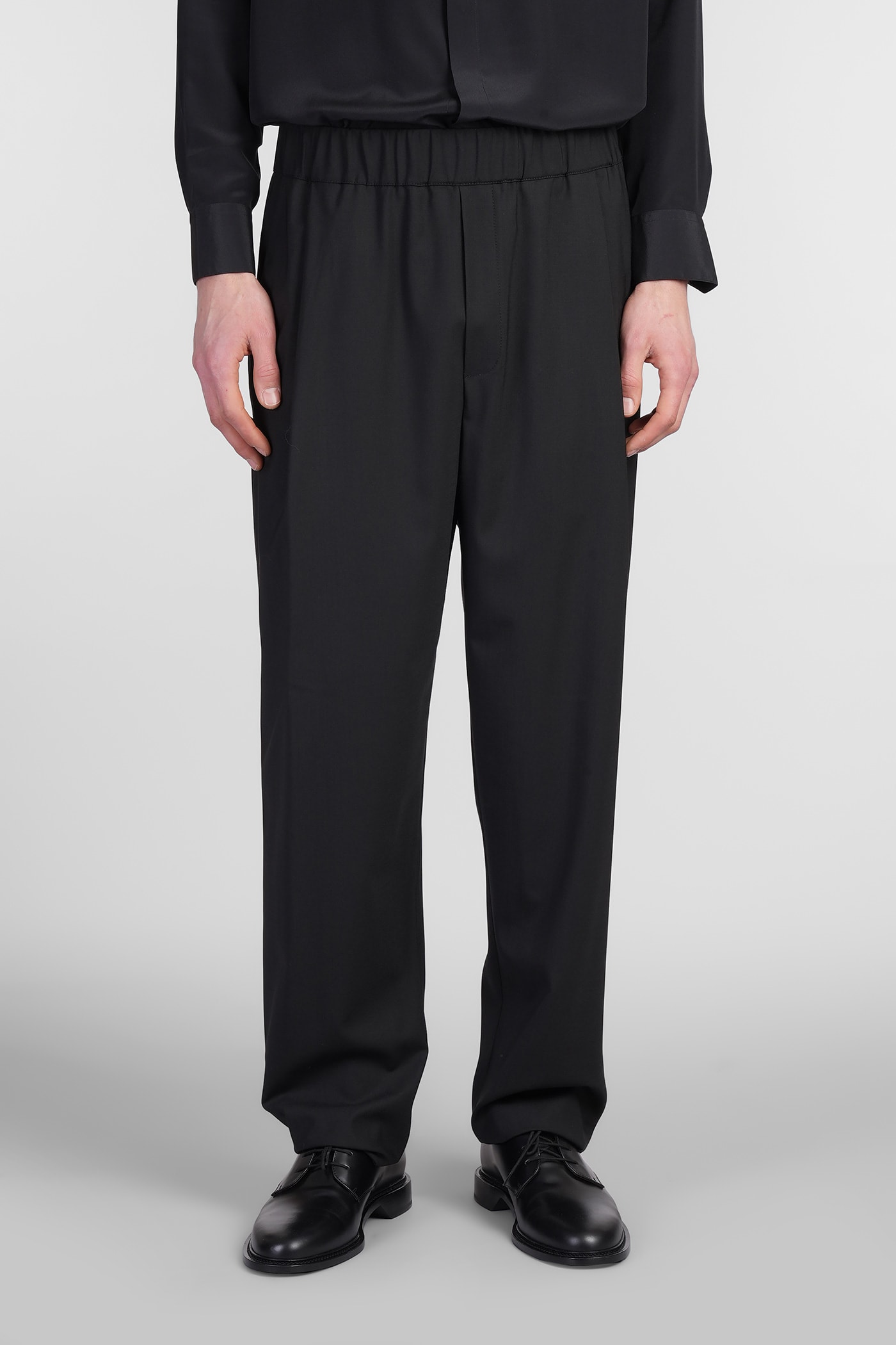 Laneus Pants In Black Wool