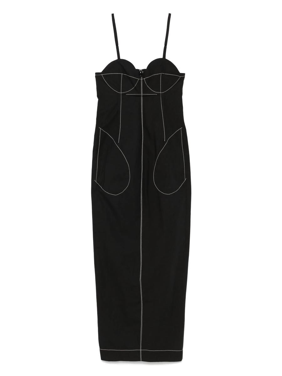 Federico Cina Long Pinces Dress Clothing