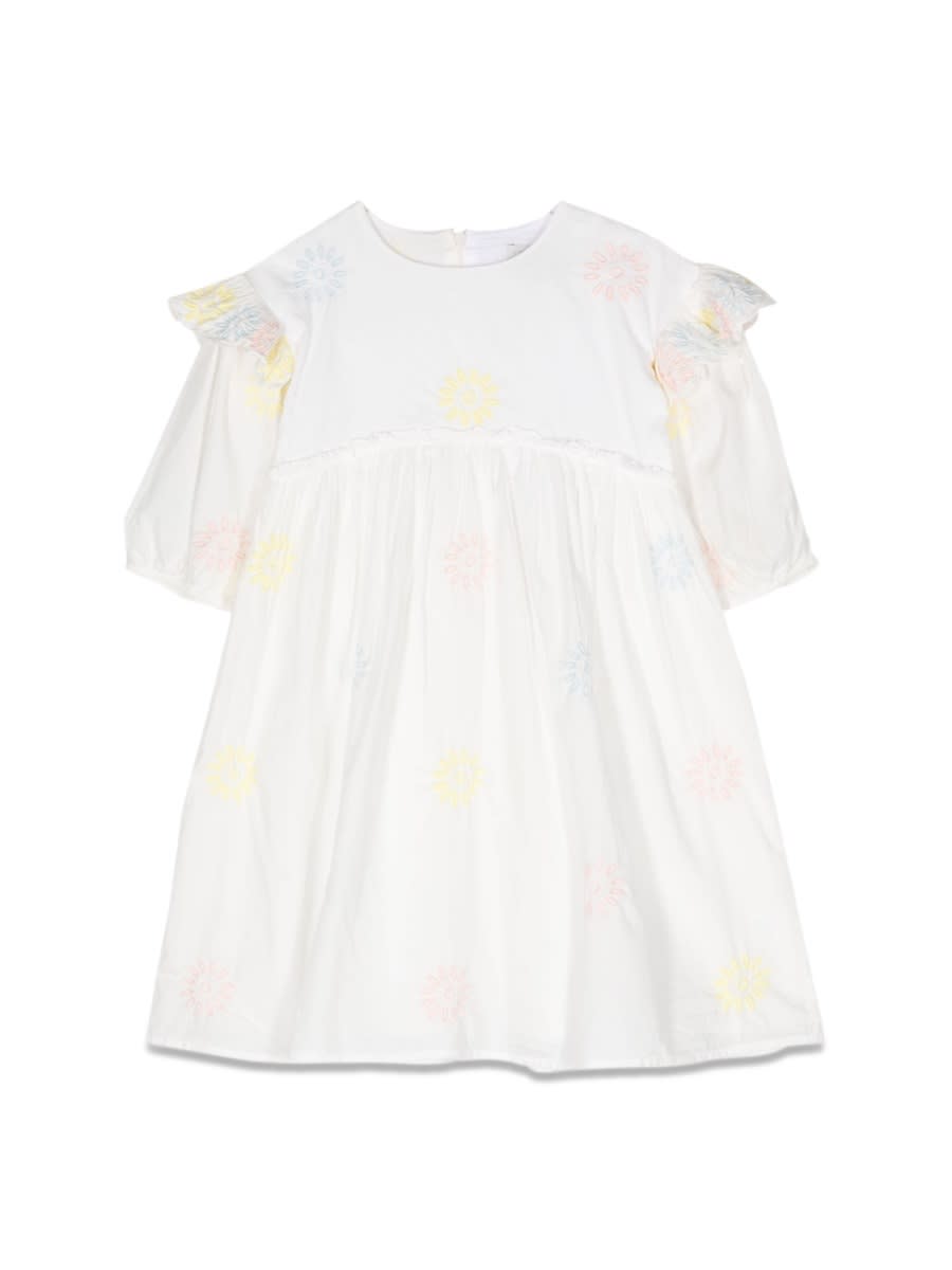 Stella McCartney 3/4 Sleeve Embroidered Dress