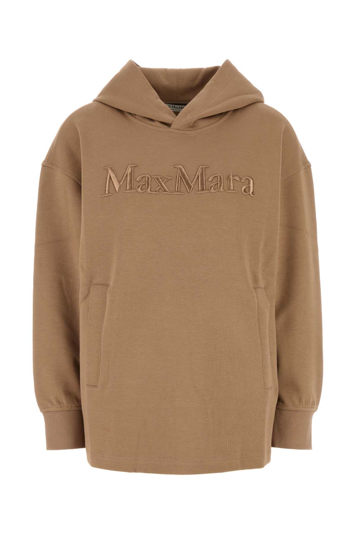 'S Max Mara Biscuit Cotton Blend Oversize Visiera Sweatshirt
