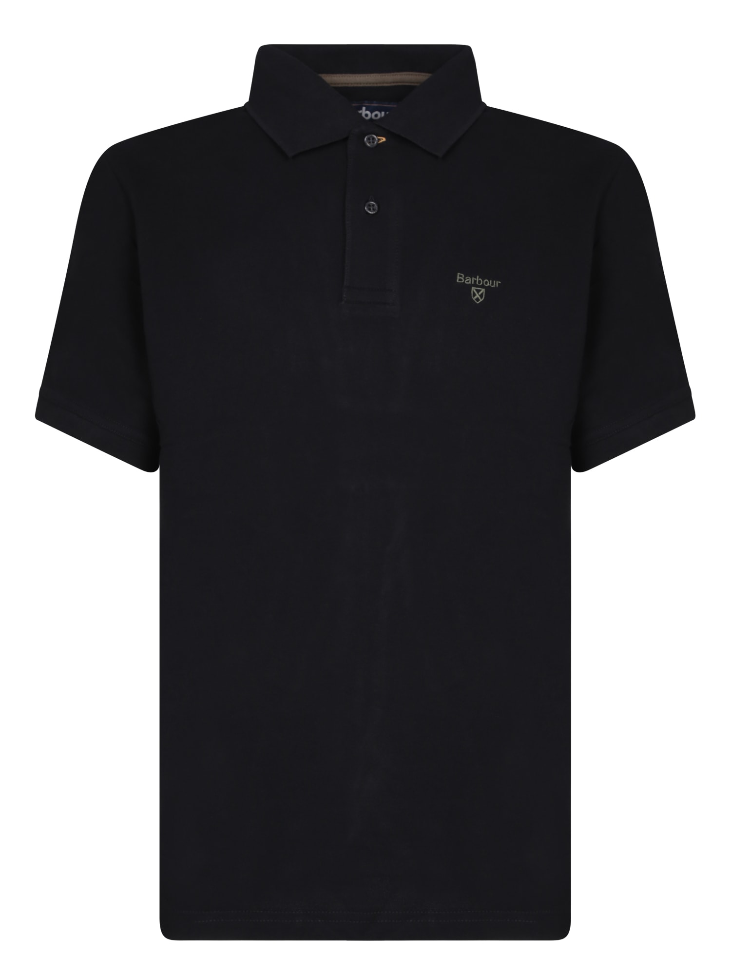 Barbour Piquet Black Polo Shirt