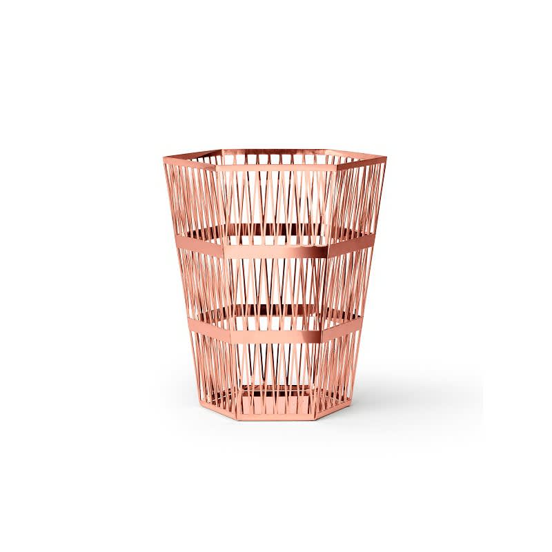 Ghidini 1961 Tip Top - Large Paper Basket Rose Gold