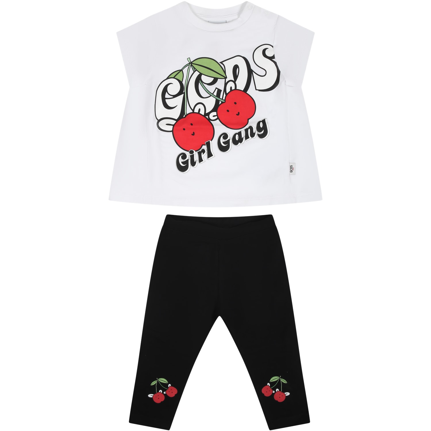 GCDS Mini Set For Baby Girl With Cherries