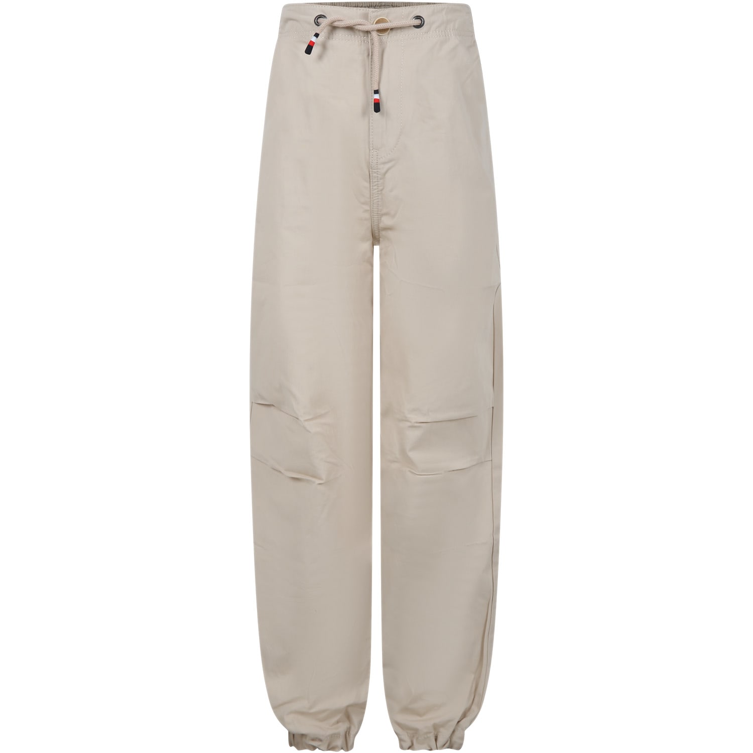 Tommy Hilfiger Beige Trousers For Boy With Logo