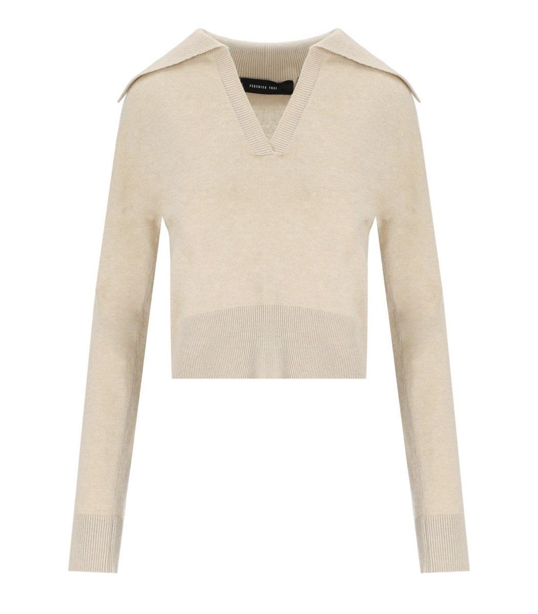 Federica Tosi Butter Polo Sweater