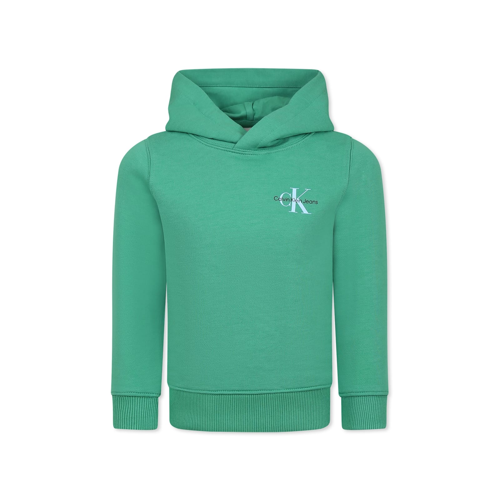 Calvin Klein Green Sweatshirt For Kids With Logo