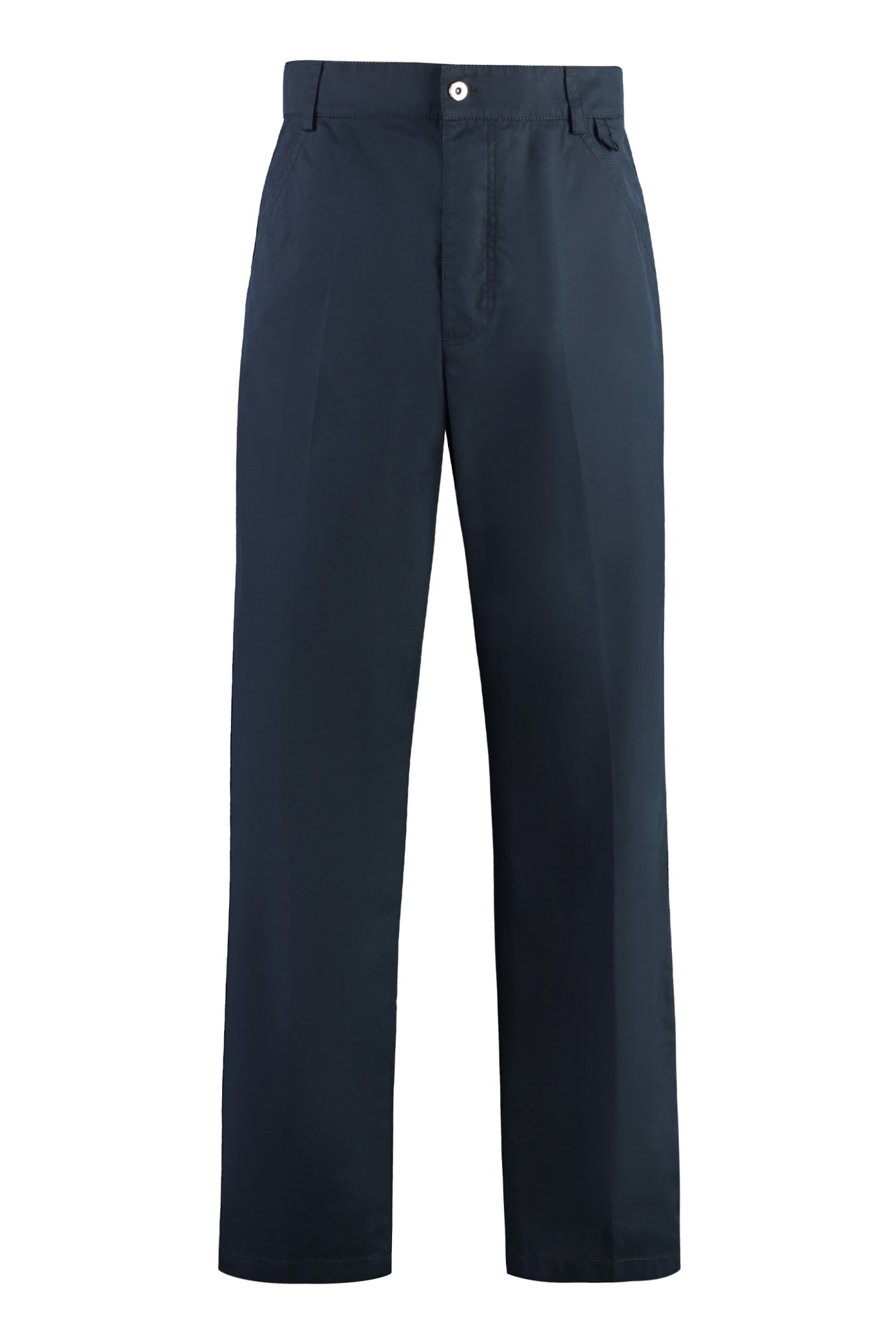 Bottega Veneta Navy Blue Cotton Pant