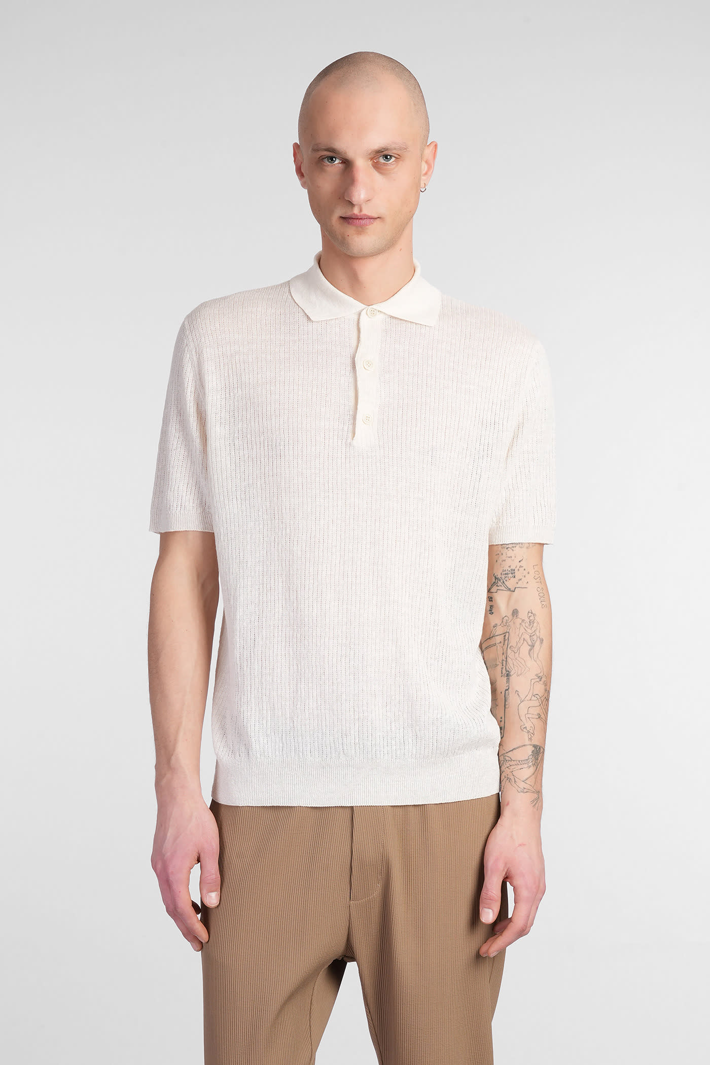 Barena Marco Polo In Beige Linen