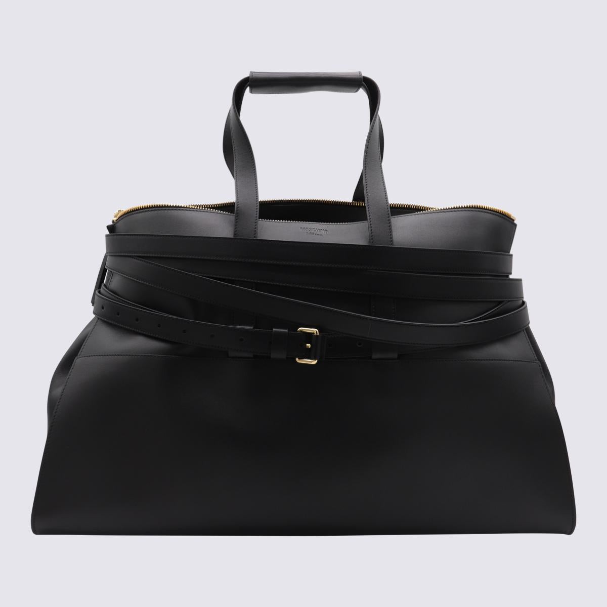 Moschino Black Leather Bags