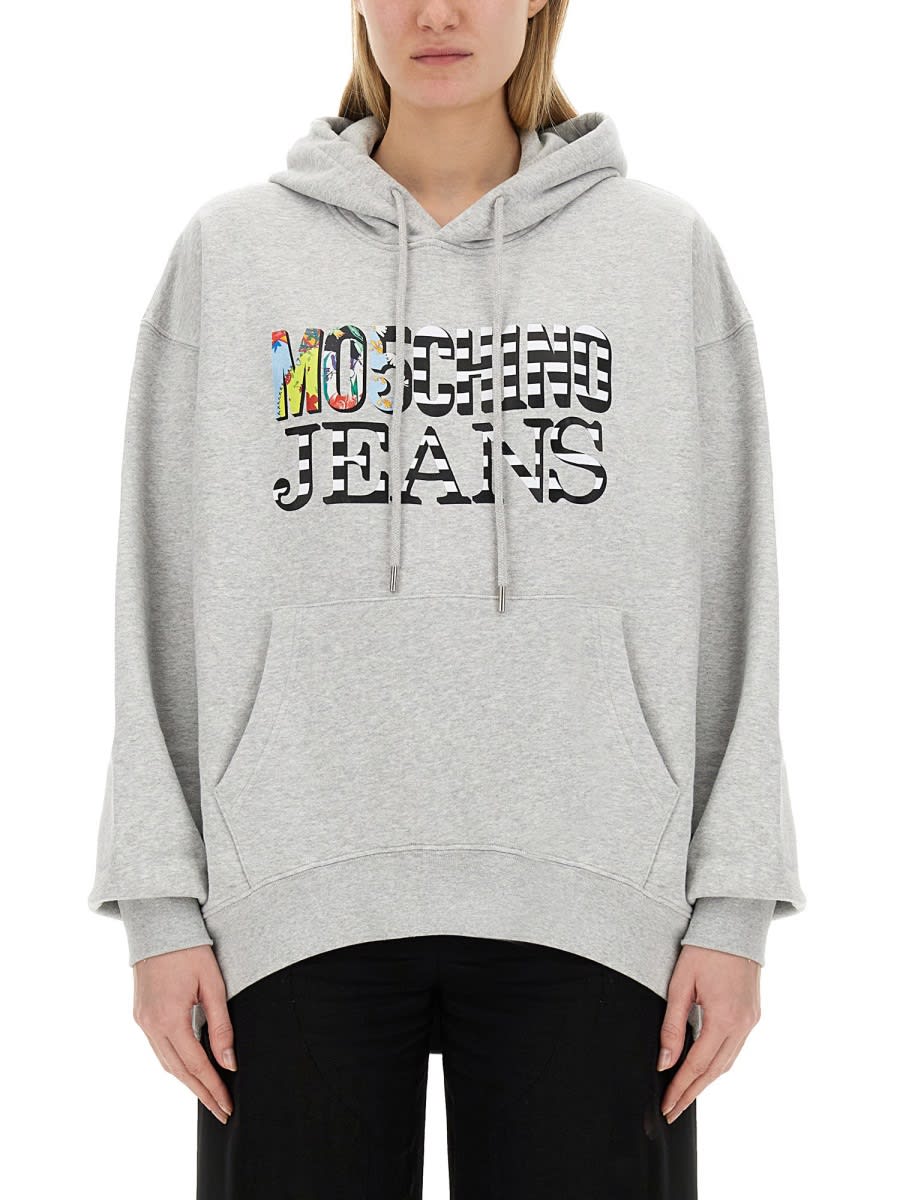 M05CH1N0 Jeans Sweatshirt With Logo
