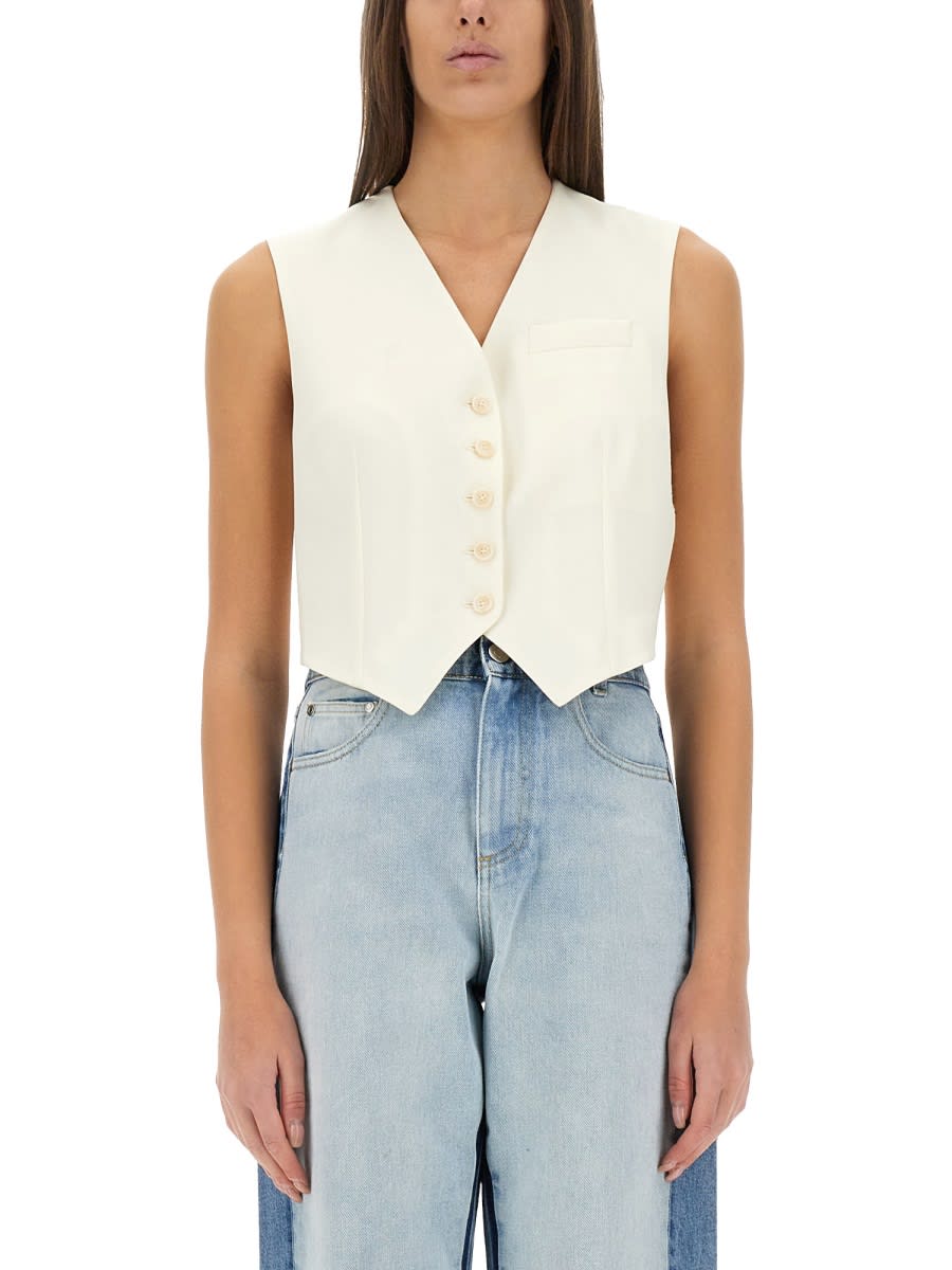 Stella McCartney Wool Tailoring Short Vest