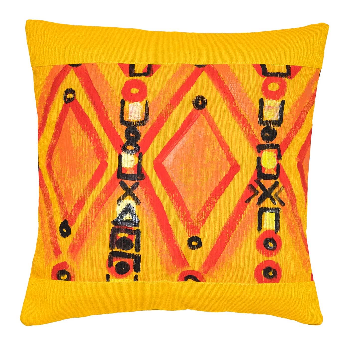 Le Botteghe su Gologone Hand Painted Cushions 100x100 Cm