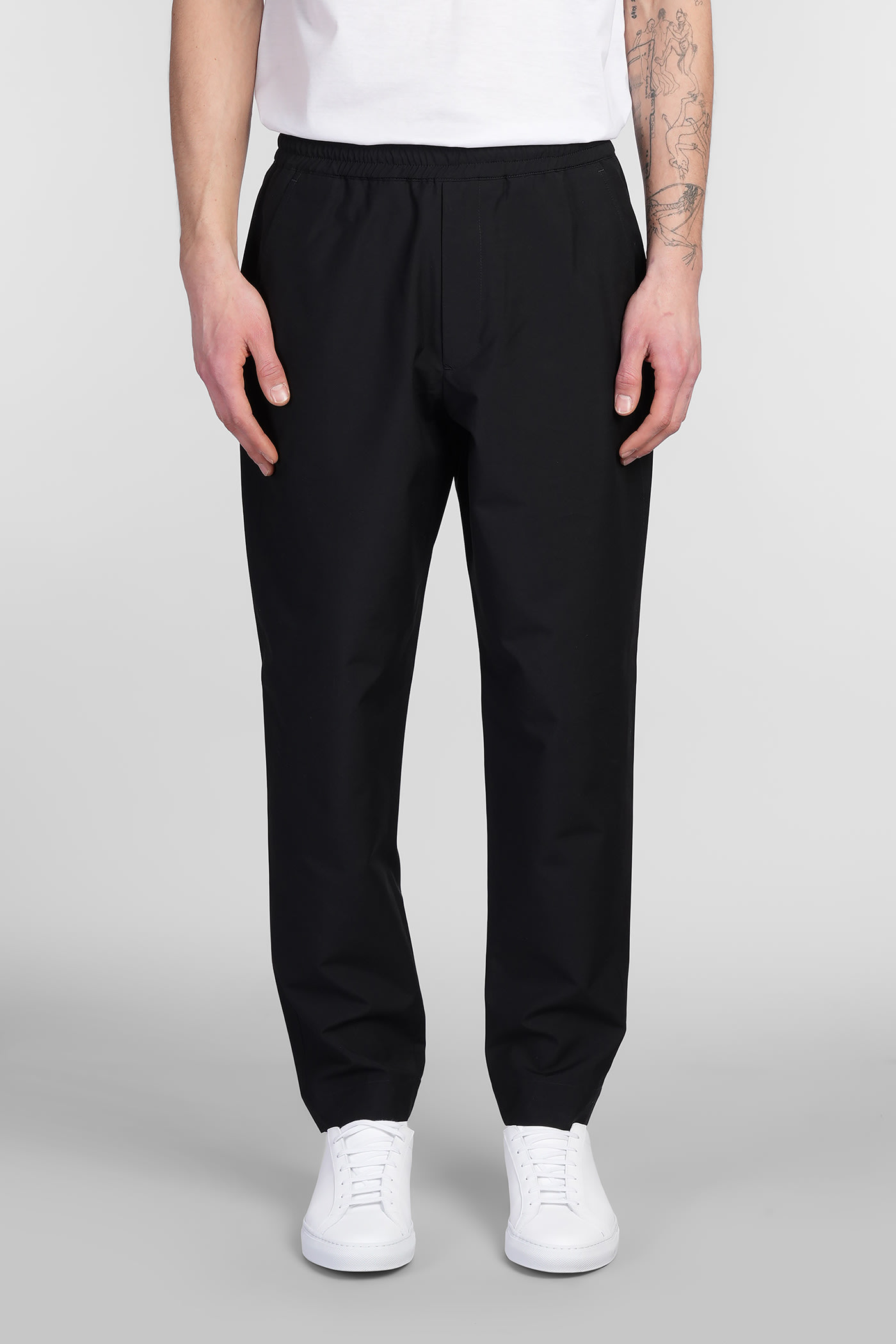 Low Brand George Pants In Black Wool