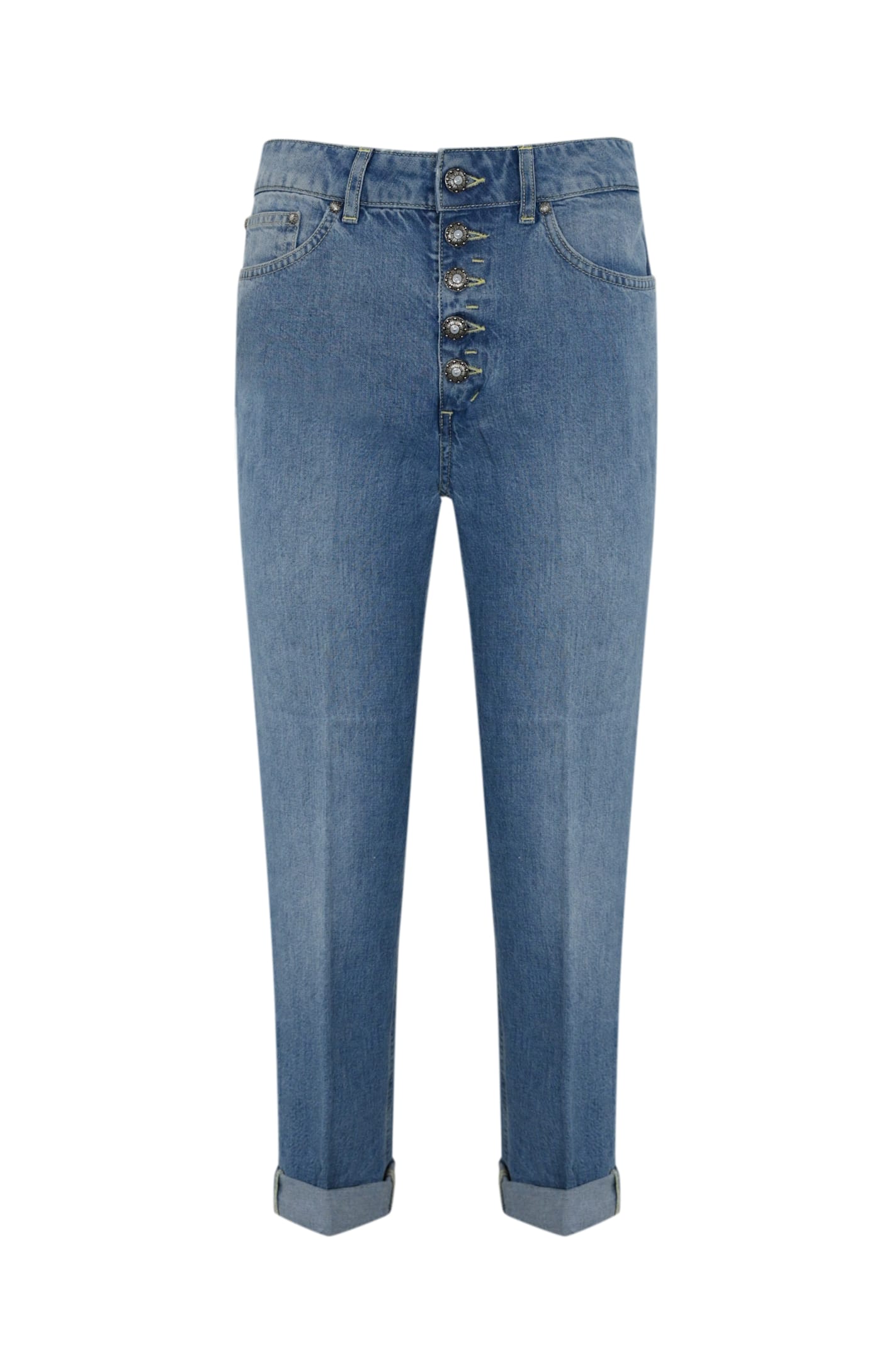 Dondup Koons Cropped Jeans In Cotton