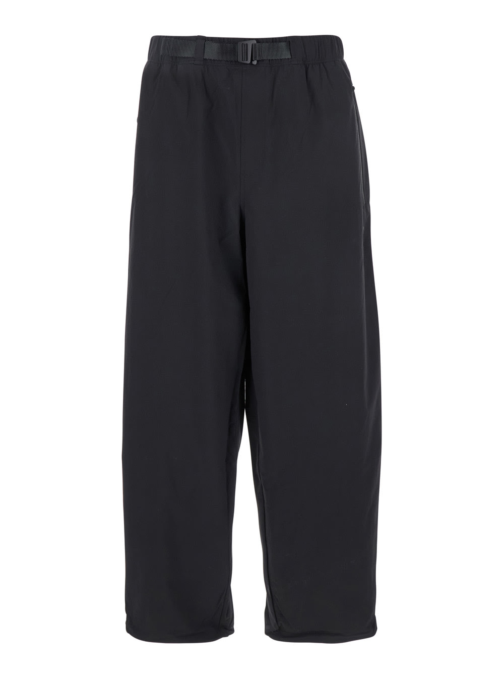 The North Face Black Pants With Adjustable Belt And Logo Patch On The Rear In Tech Fabric Stretch Man