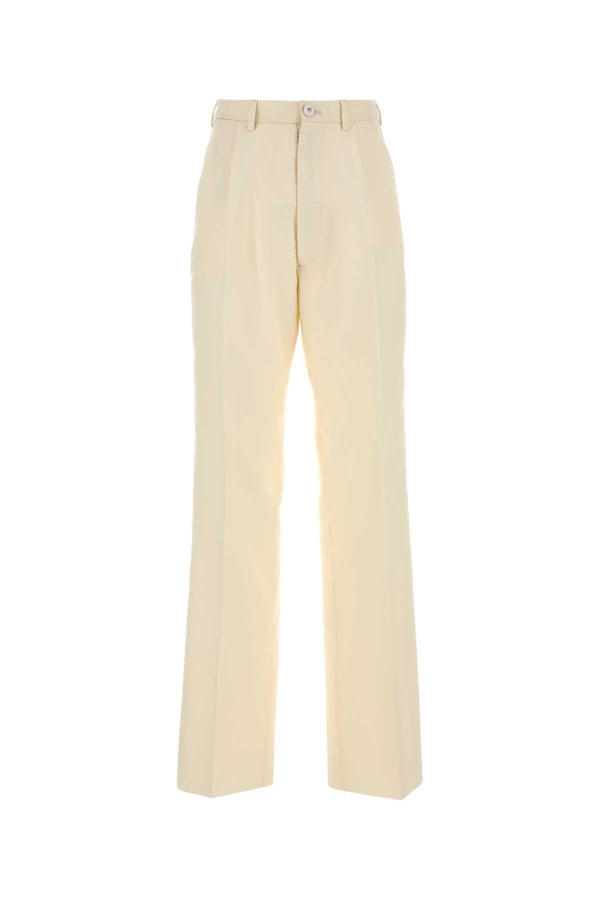 Maison Margiela Cream Mohair Blend Pant