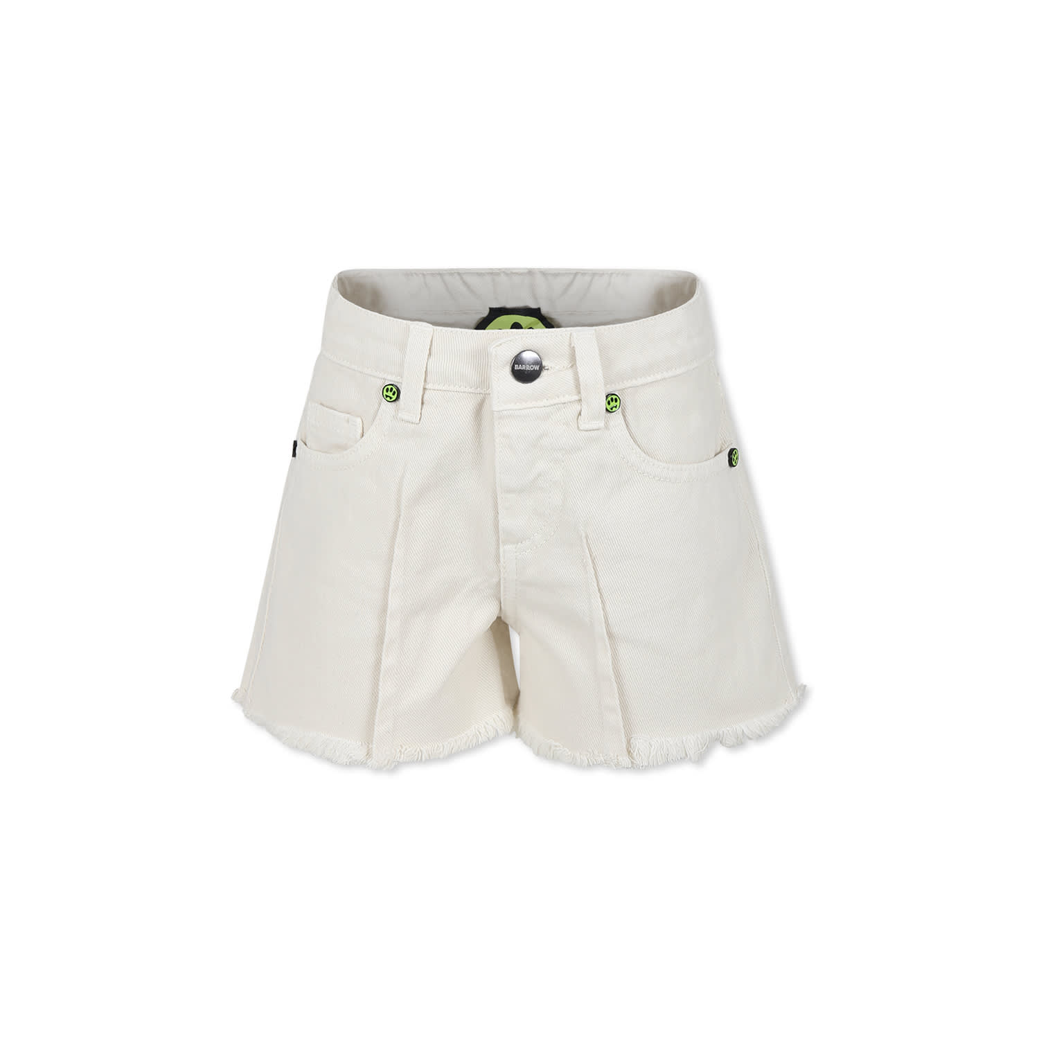 Barrow Beige Shorts For Girl With Smiley
