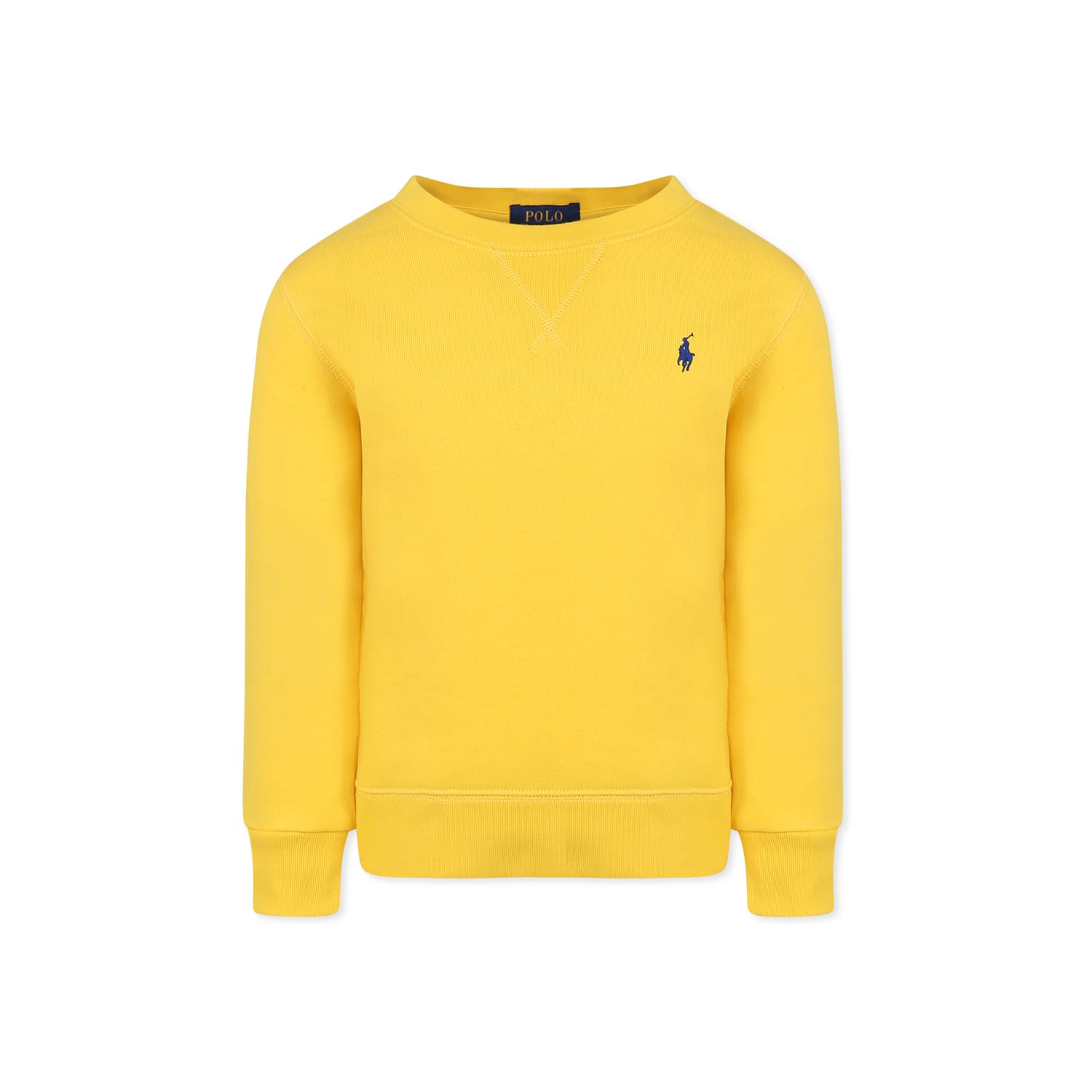 Ralph Lauren Yellow Sweatshirt For Boy With Horse