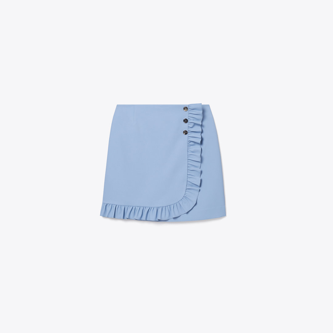 Tory Burch Tech Twill Ruffle Golf Skirt