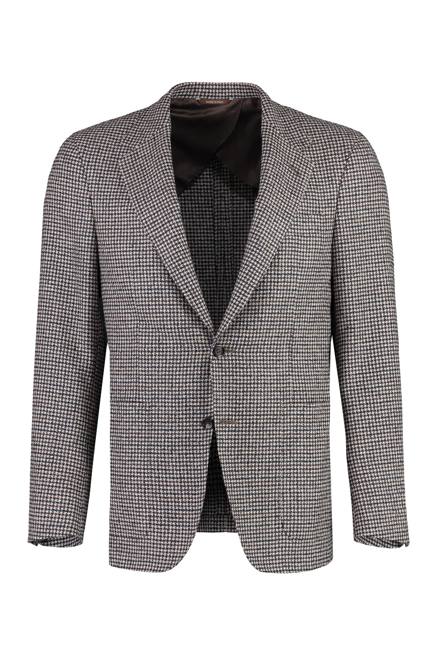 Canali Houndstooth Wool Blazer