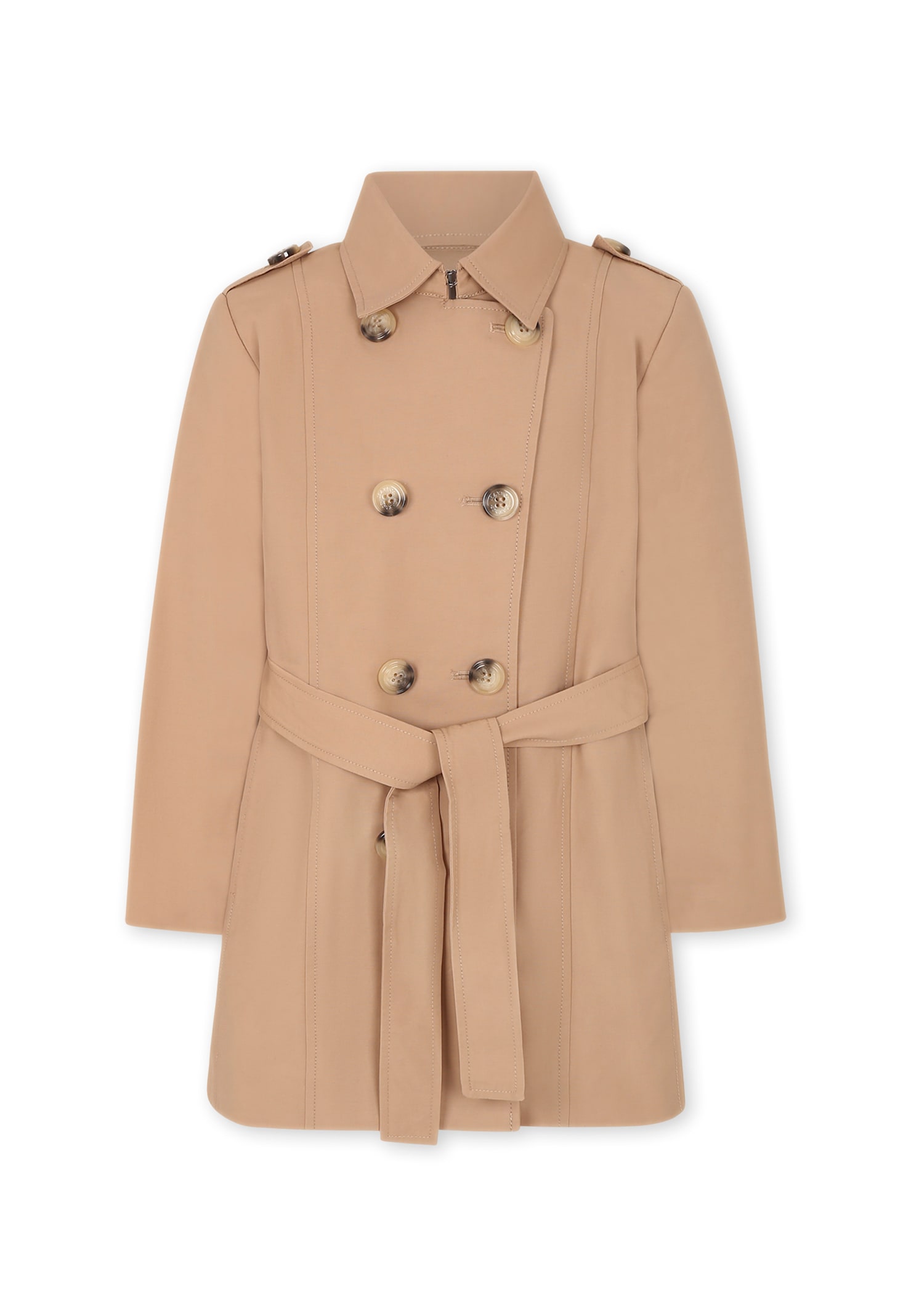 Max & Co. Beige Trench Coat For Girl